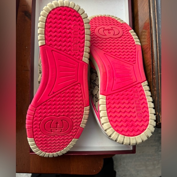 Gucci Re-Web Sneakers with hot pink size 38 - Picture 10 of 16